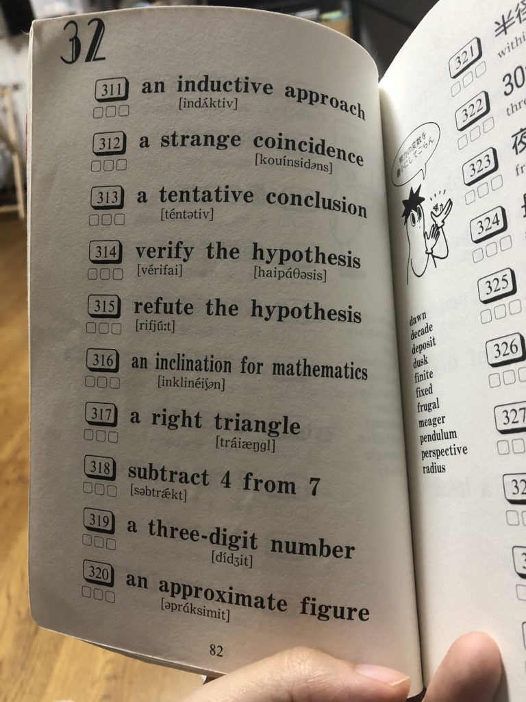 オススメ英単語帳 美意識の部屋